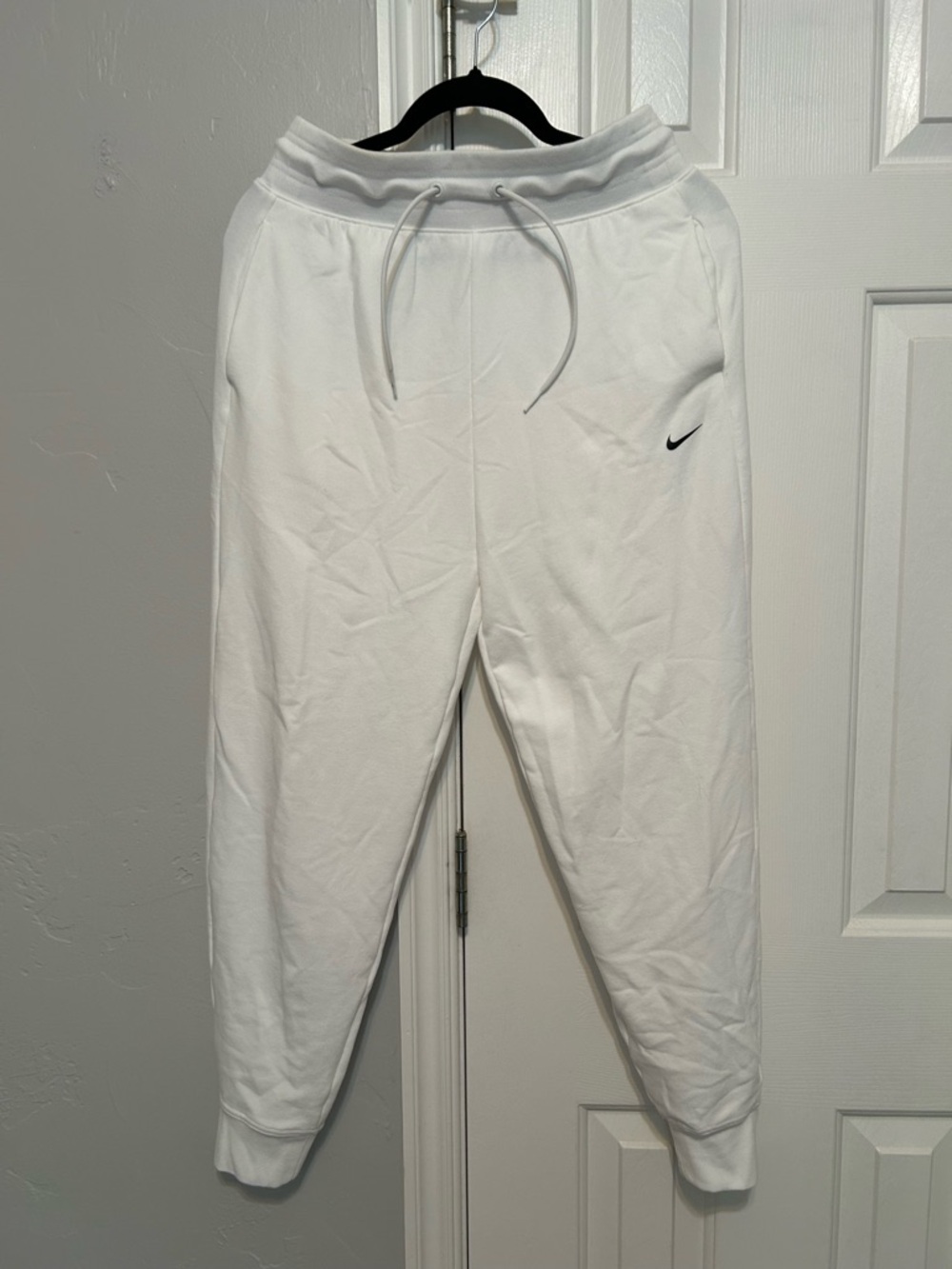 Nike White Dri-FIT Tee with Black Swoosh Tag